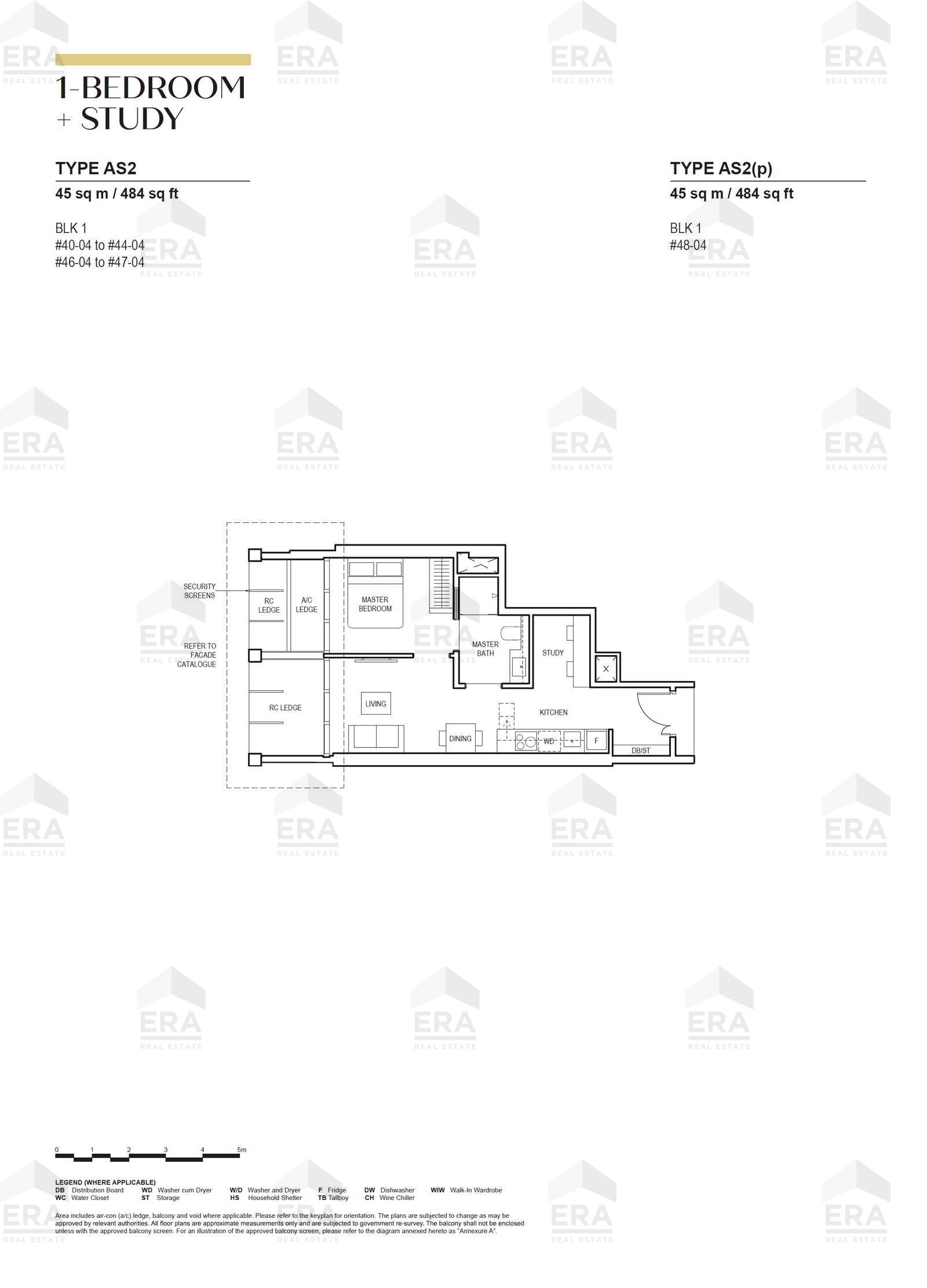 AS2(p) · 484 sqft floor plan