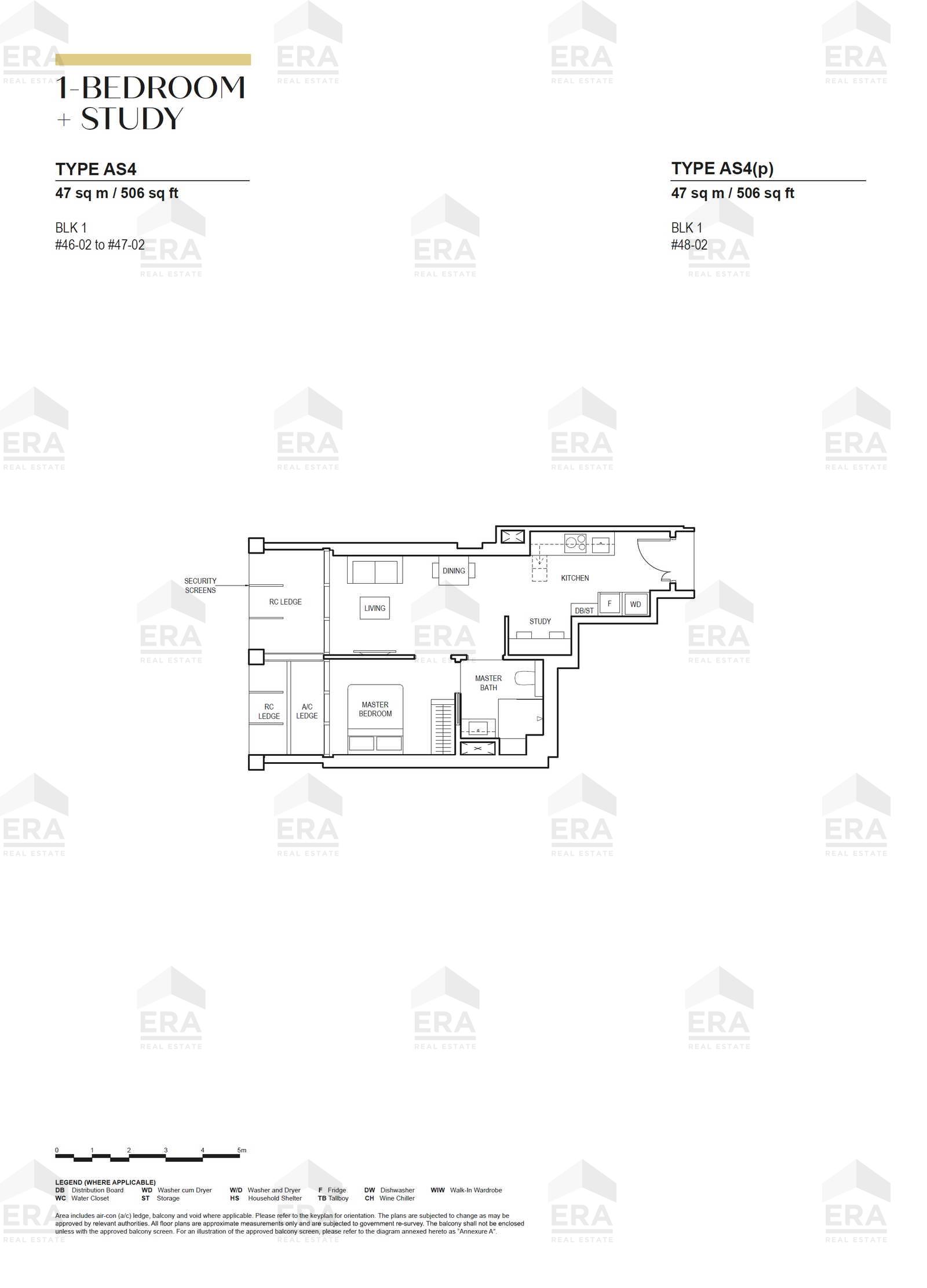 AS4(p) · 506 sqft floor plan