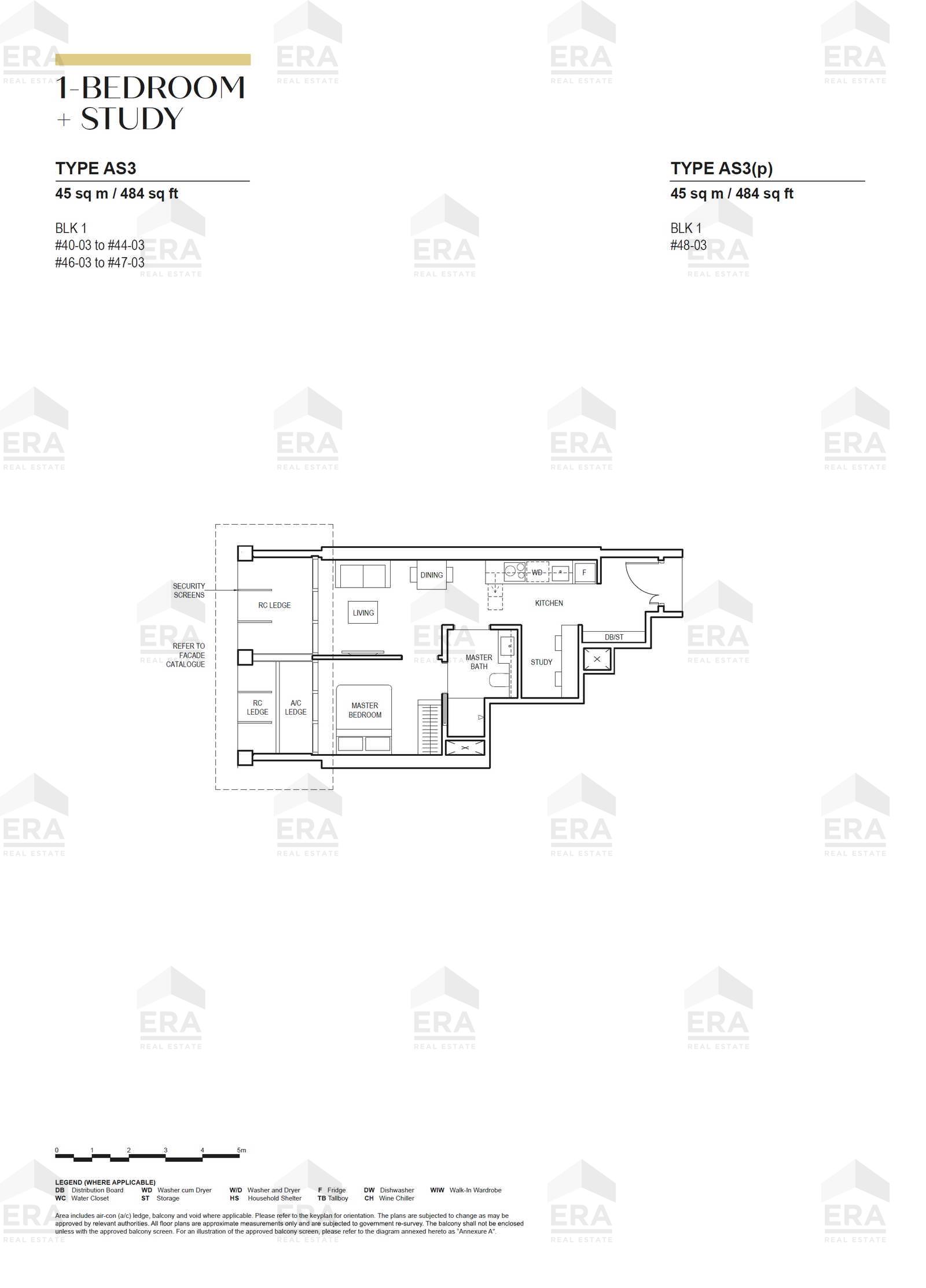 AS3(p) · 484 sqft floor plan