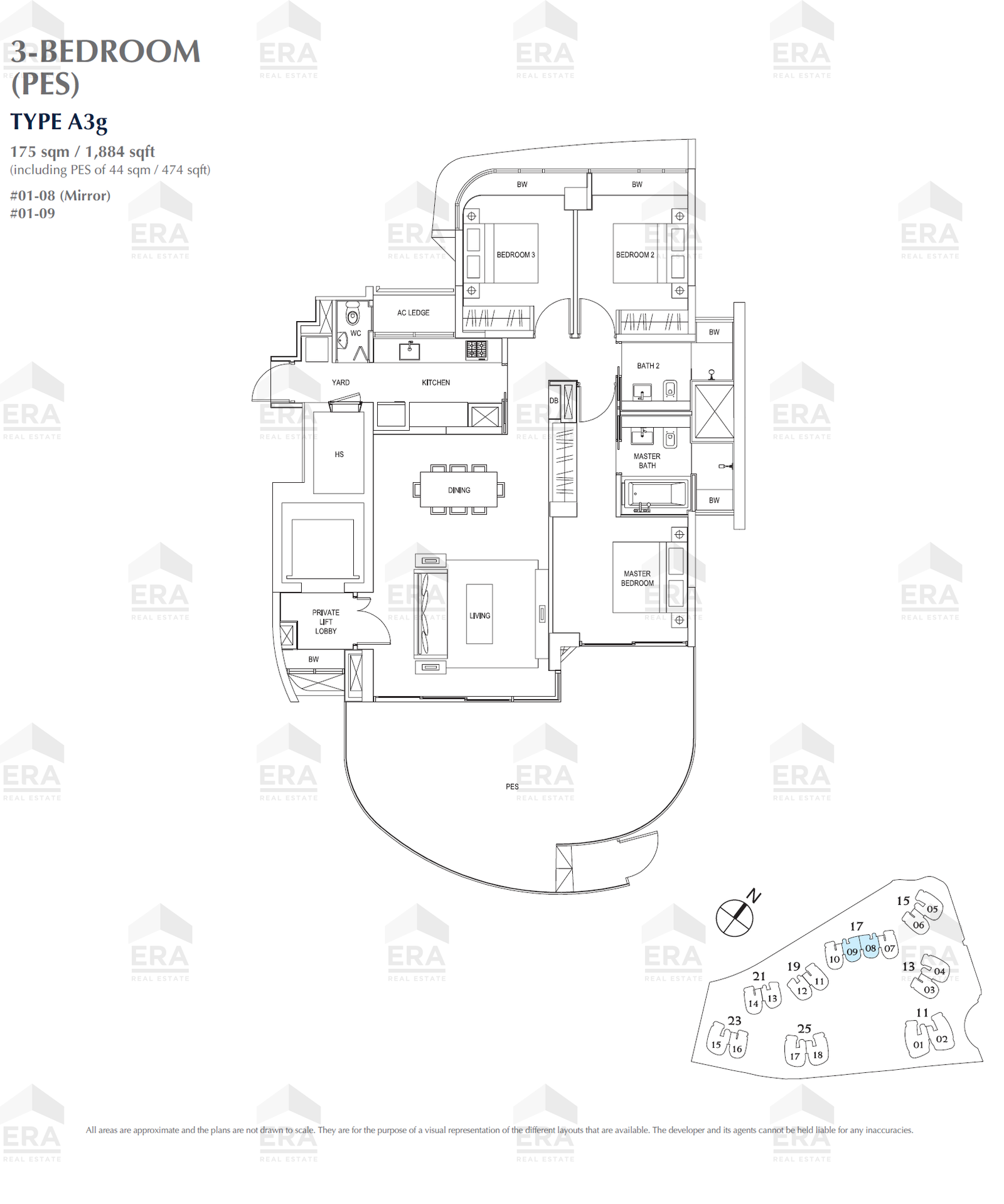 A3g · 1,884 sqft floor plan