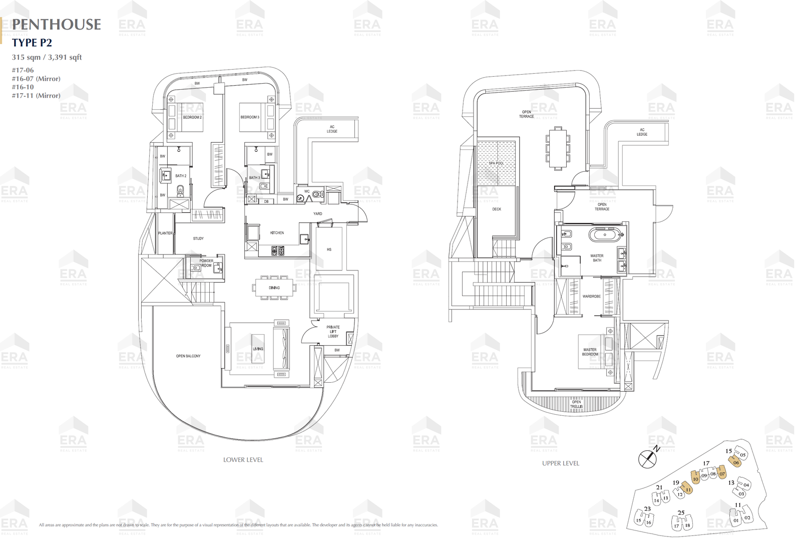 P2 · 3,391 sqft floor plan