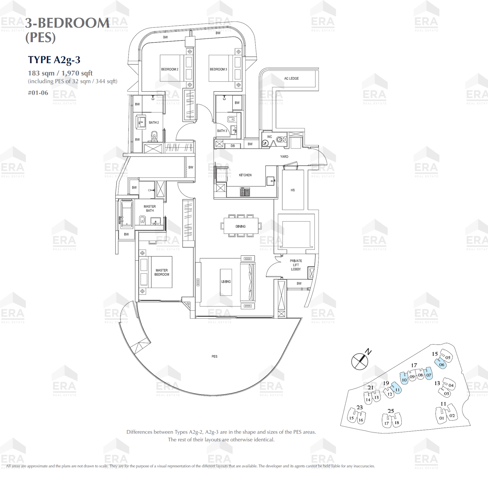 A2g-3 · 1,970 sqft floor plan