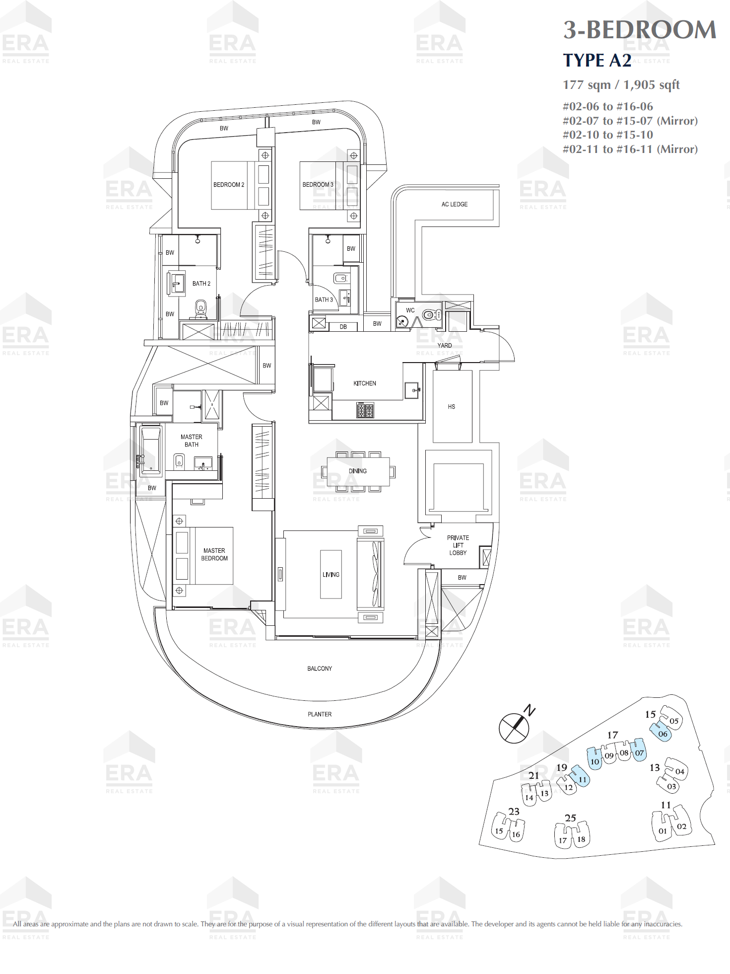 A2 · 1,905 sqft floor plan