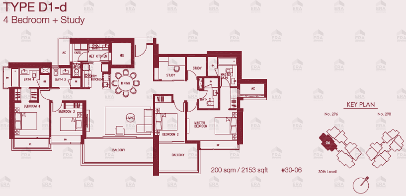 D1-d · 2,153 sqft floor plan