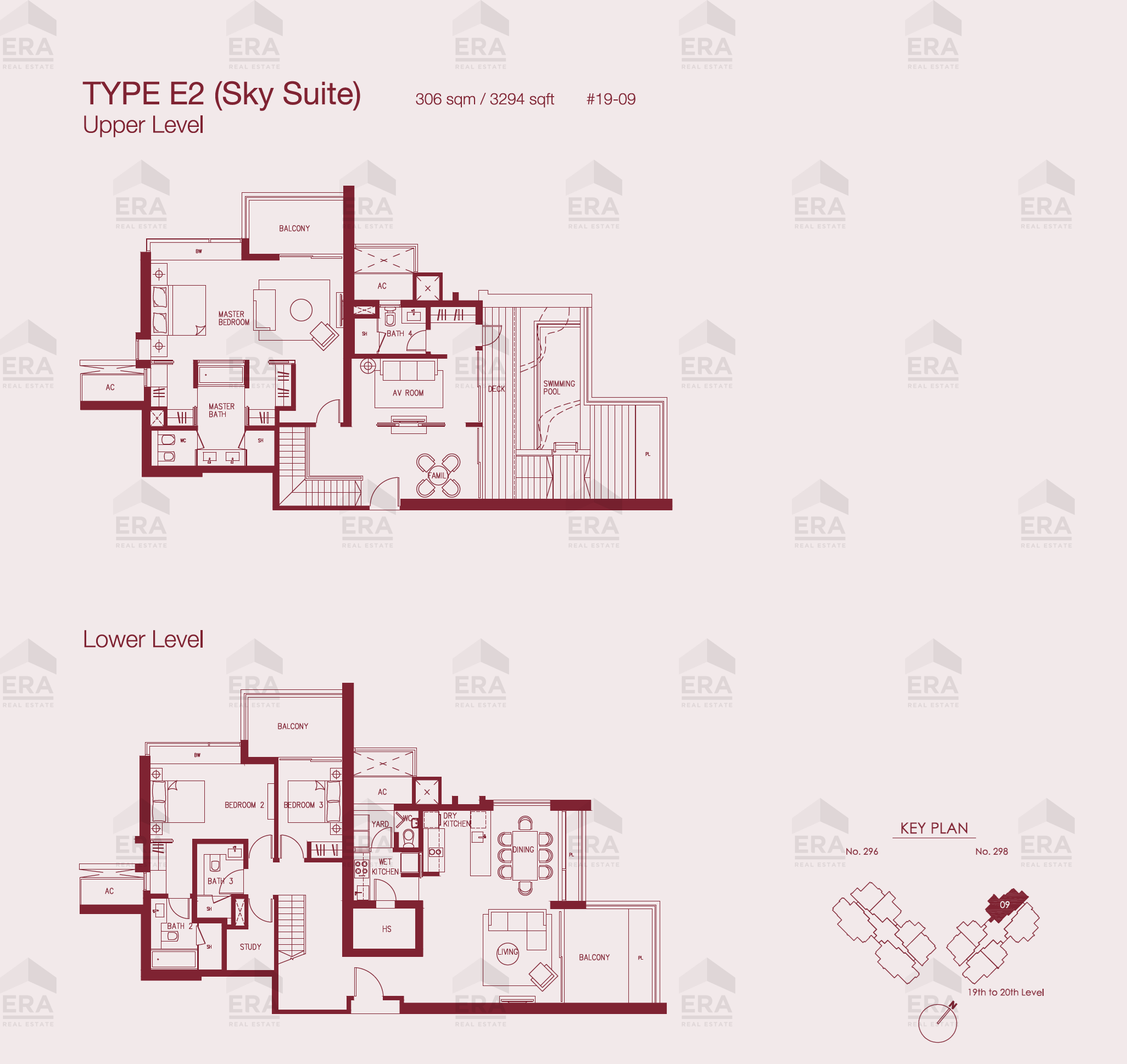 E2 · 3,305 sqft floor plan