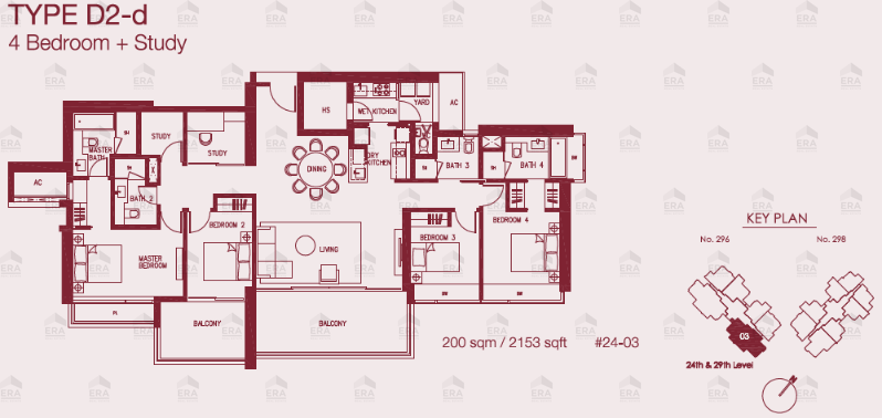 D2-d · 2,153 sqft floor plan