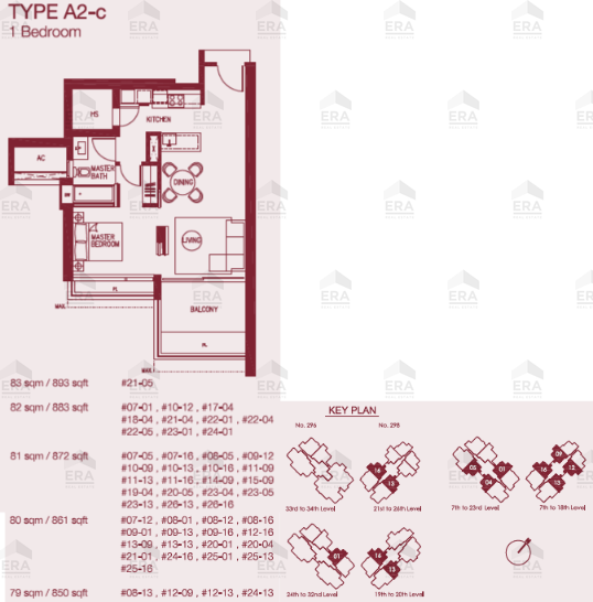 A2-c · 872 sqft floor plan