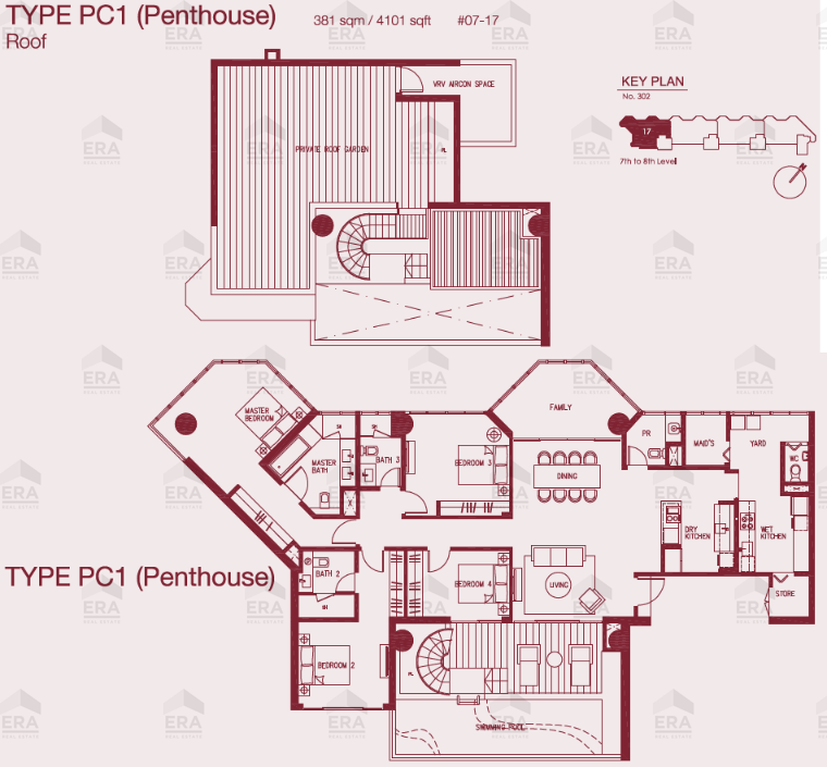 PC1 · 4,101 sqft floor plan