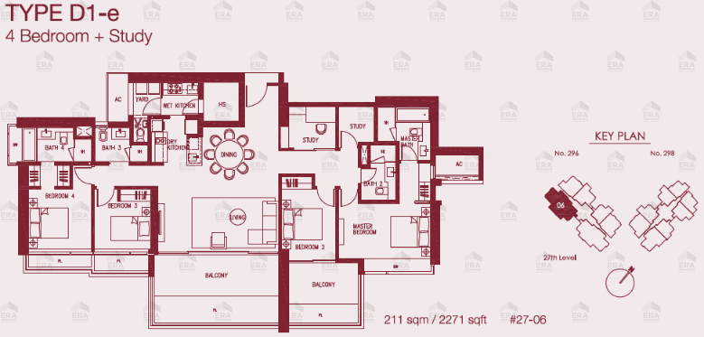 D1-e · 2,271 sqft floor plan