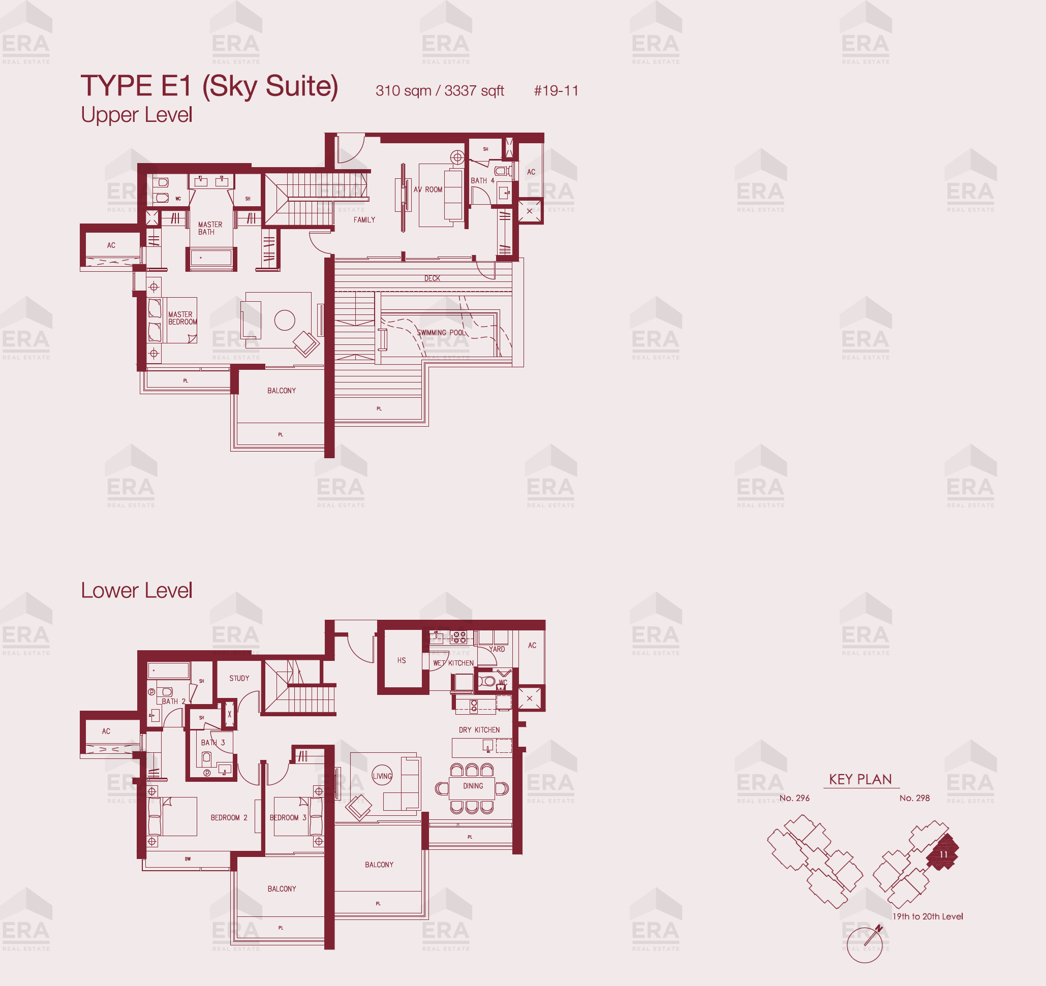 E1 · 3,337 sqft floor plan