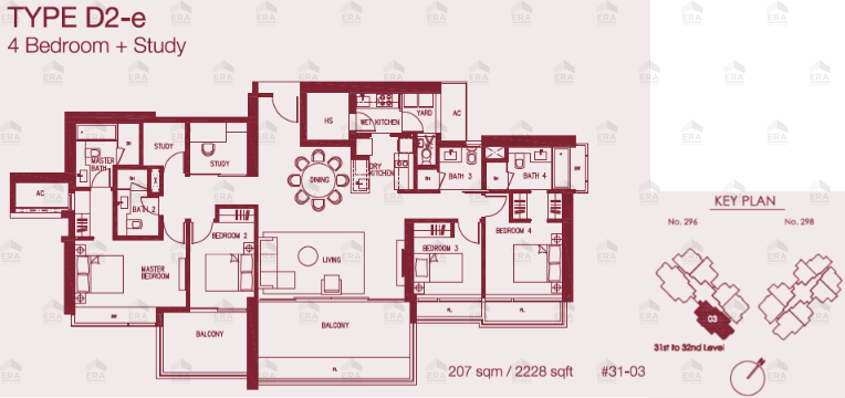 D2-e · 2,228 sqft floor plan
