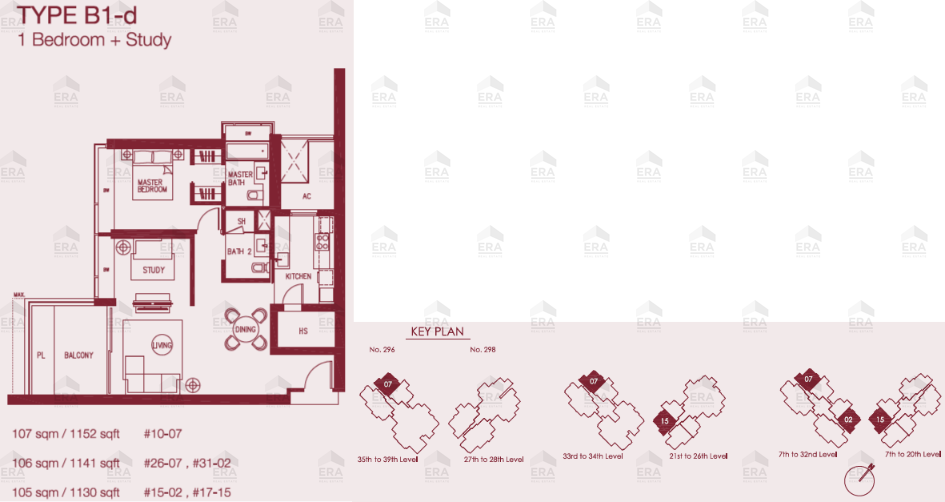 B1-d · 1,141 sqft floor plan