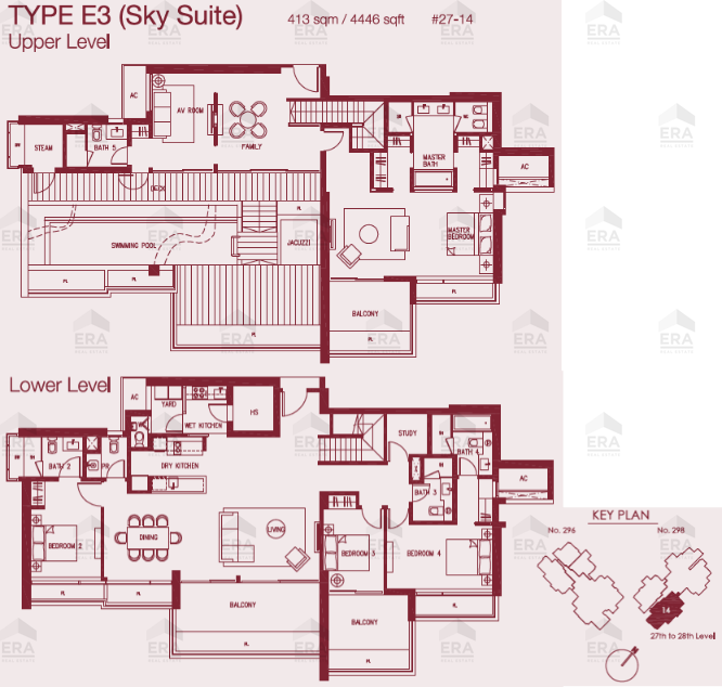 E3 · 4,446 sqft floor plan