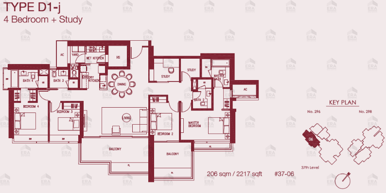 D1-j · 2,217 sqft floor plan