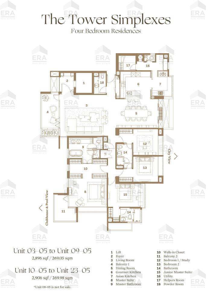 Stack 05 · 2,906 sqft floor plan