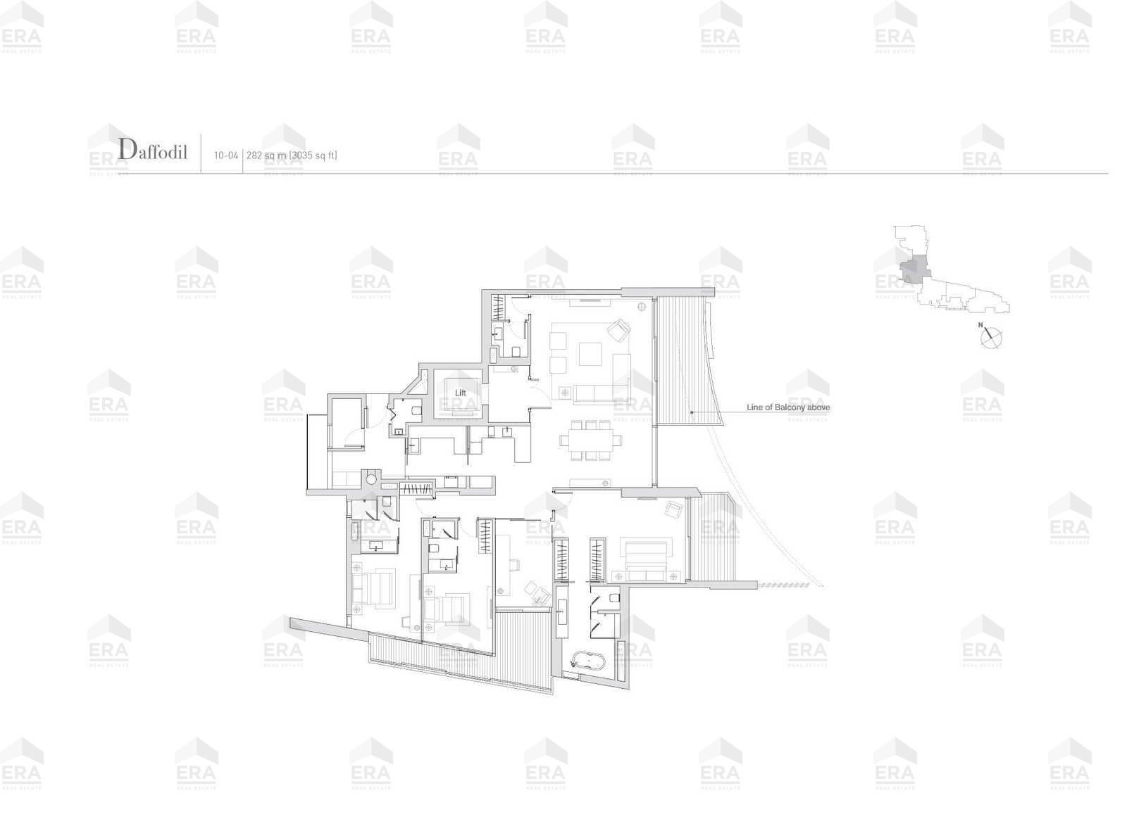 Daffodil(3) · 3,068 sqft floor plan