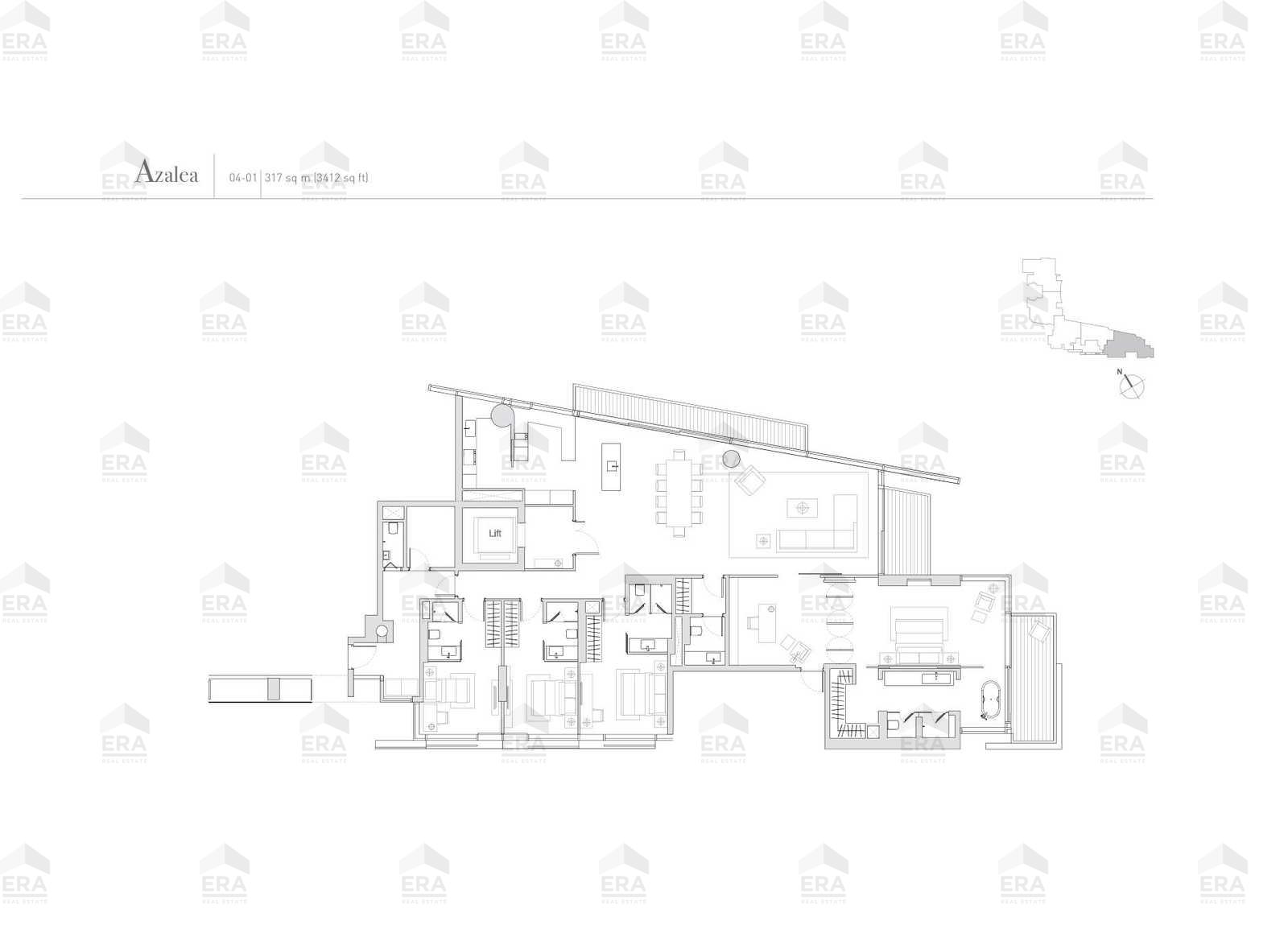 Azalea · 3,413 sqft floor plan