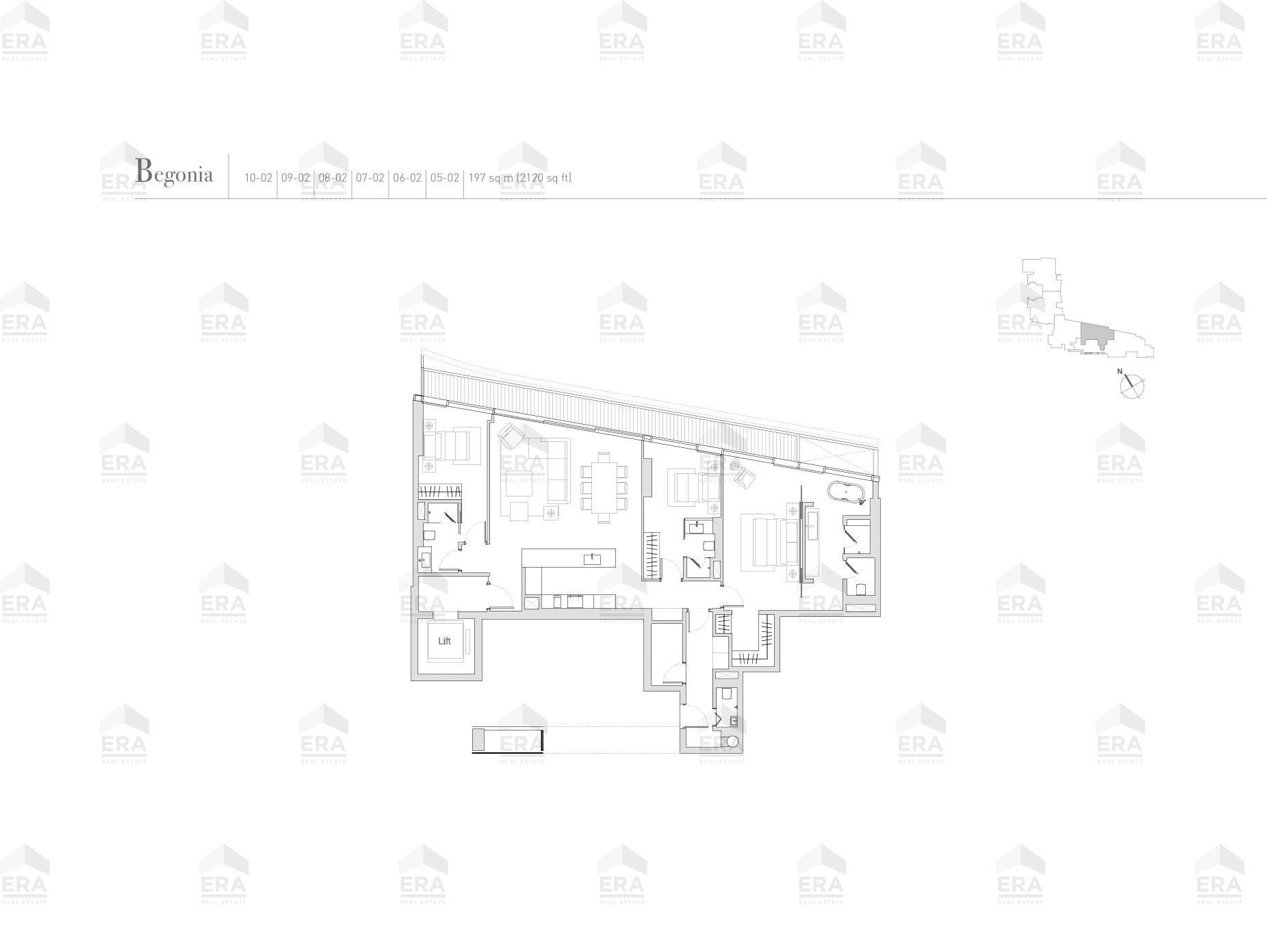 Begonia · 2,120 sqft floor plan