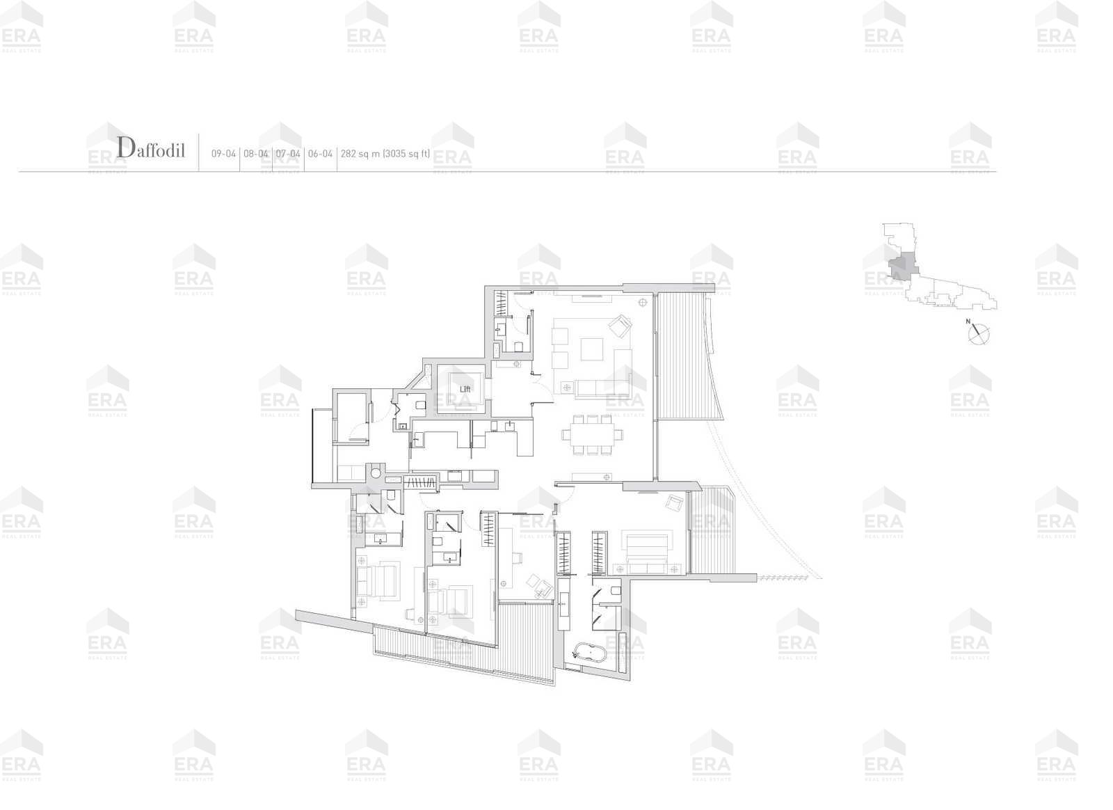 Daffodil(2) · 3,068 sqft floor plan