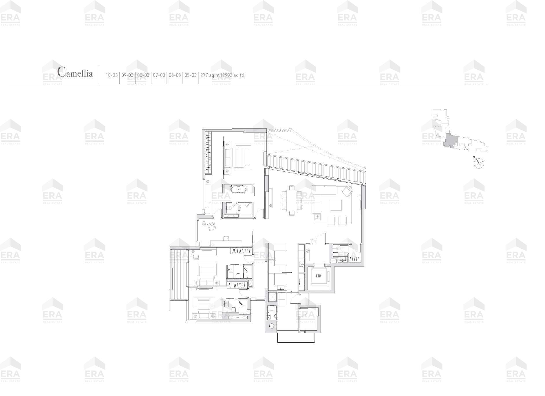 Camellia · 3,004 sqft floor plan
