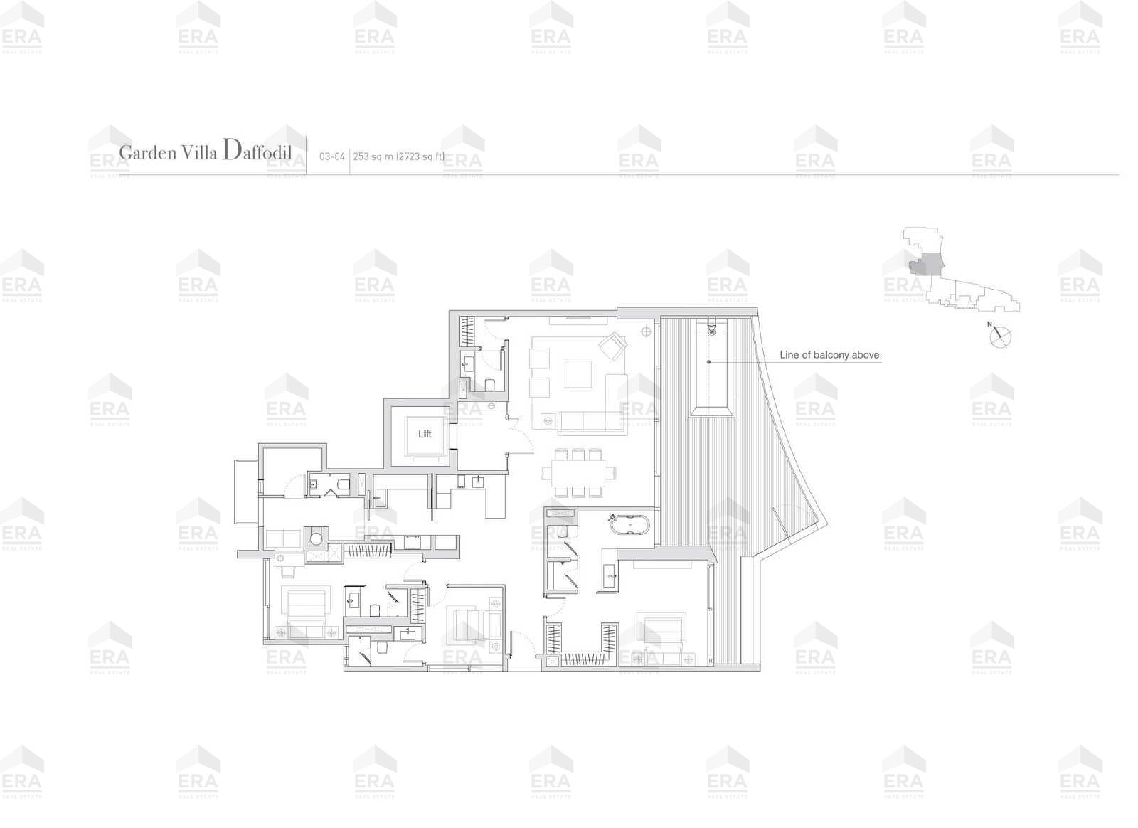 Garden Villa Daffodil · 2,723 sqft floor plan
