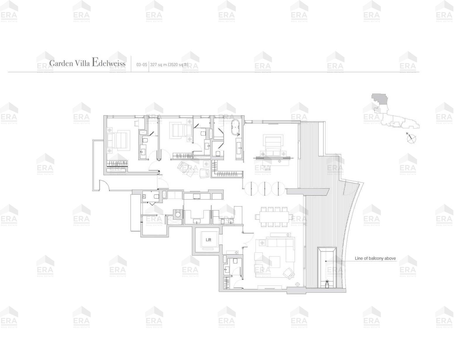 Garden Villa Edelweiss · 3,520 sqft floor plan