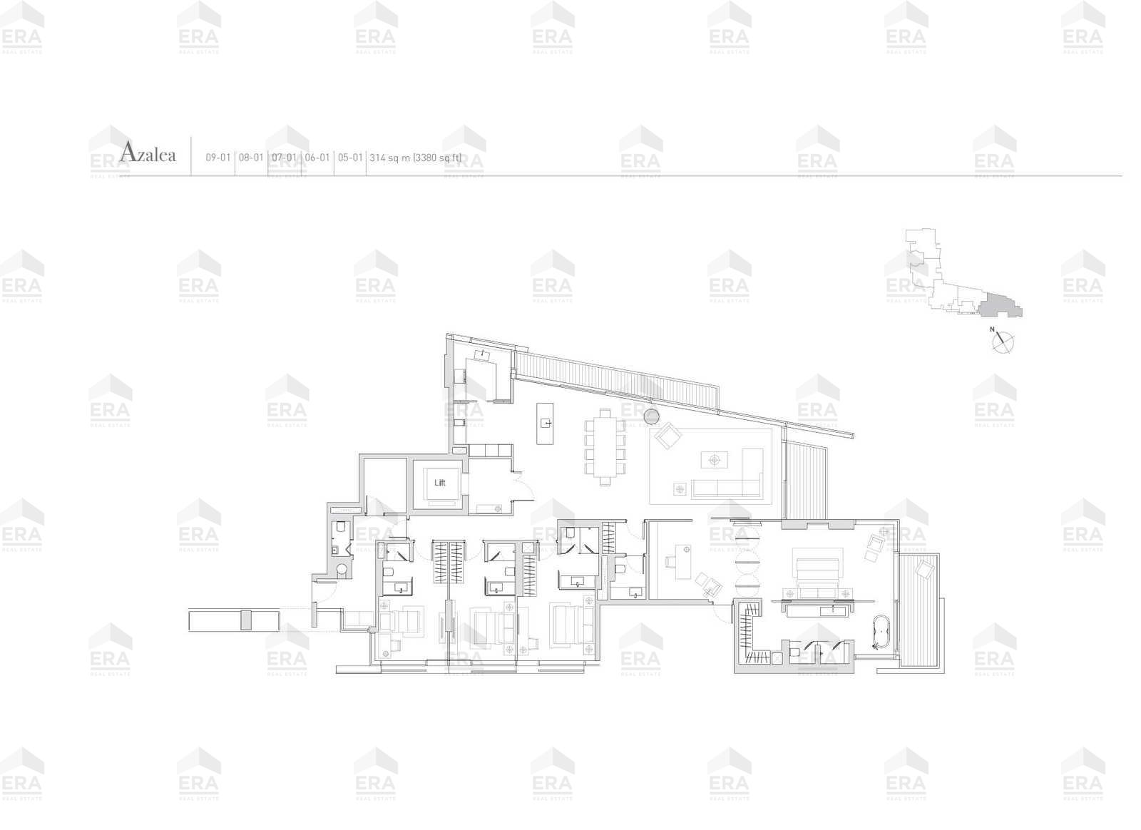 Azalea(1) · 3,391 sqft floor plan