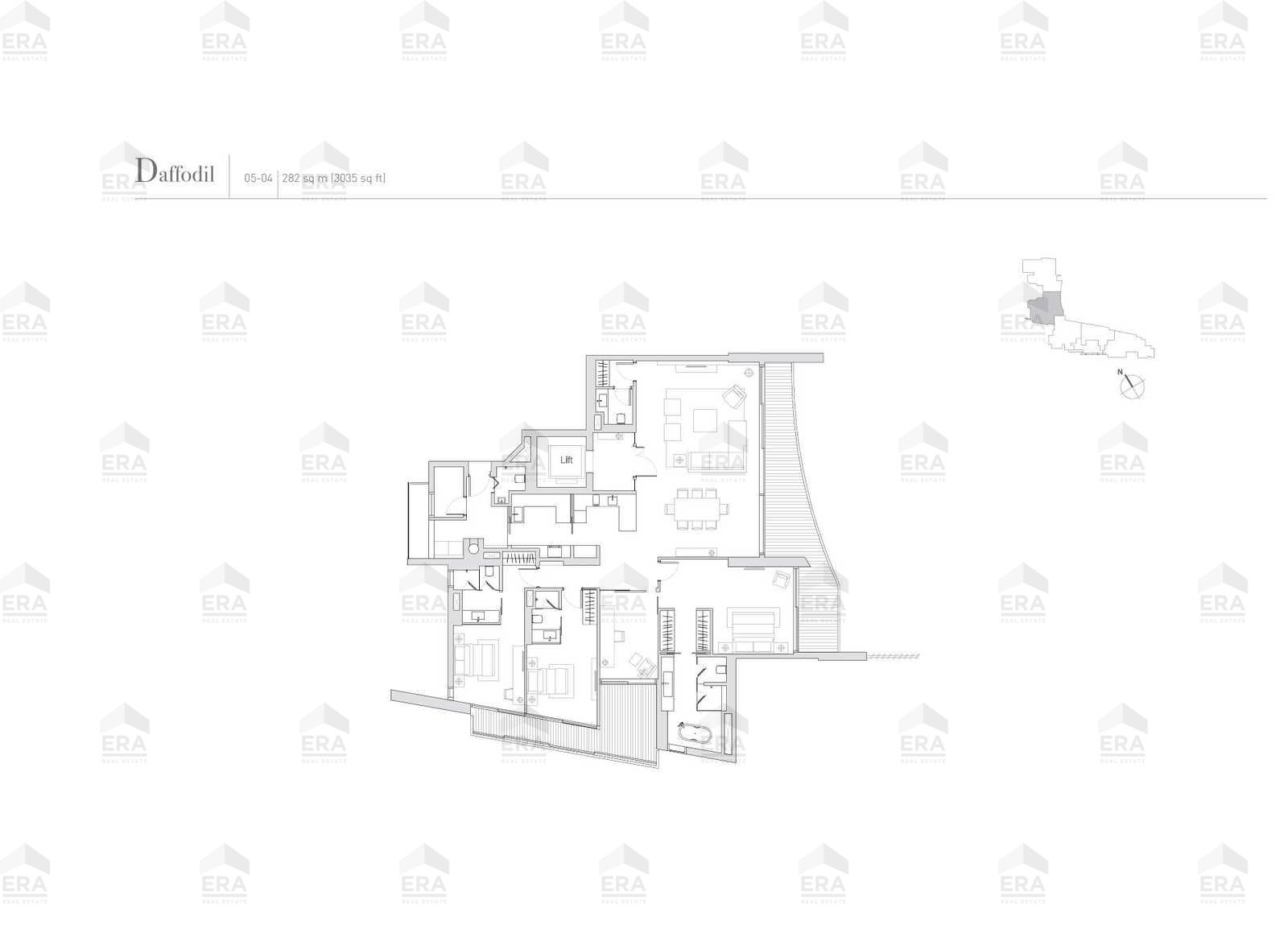 Daffodil(1) · 3,068 sqft floor plan