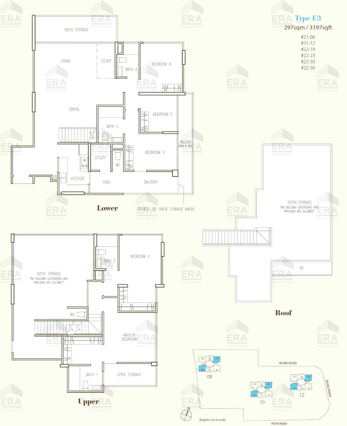 E3 · 3,197 sqft floor plan