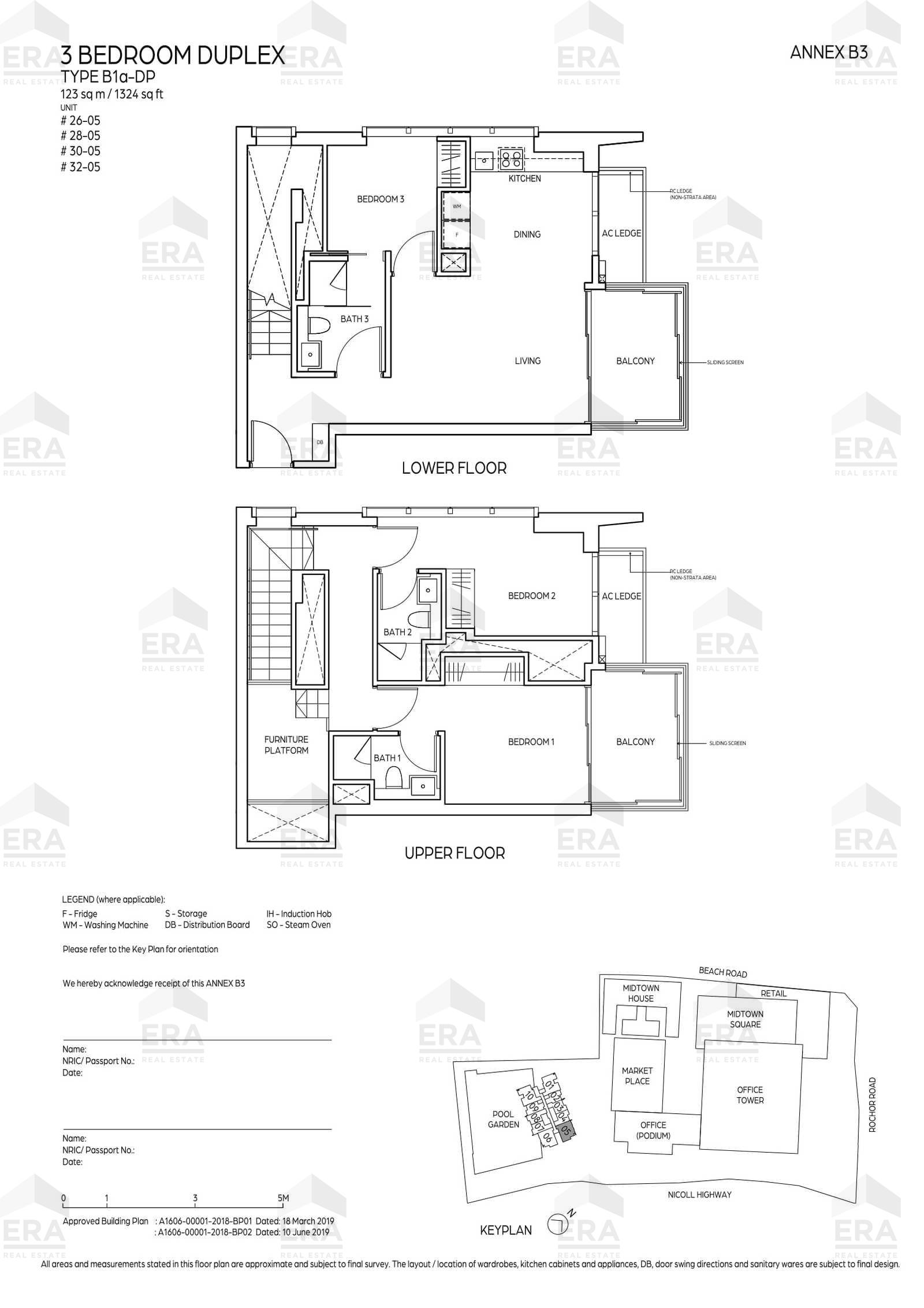 B1a-DP · 1,324 sqft floor plan