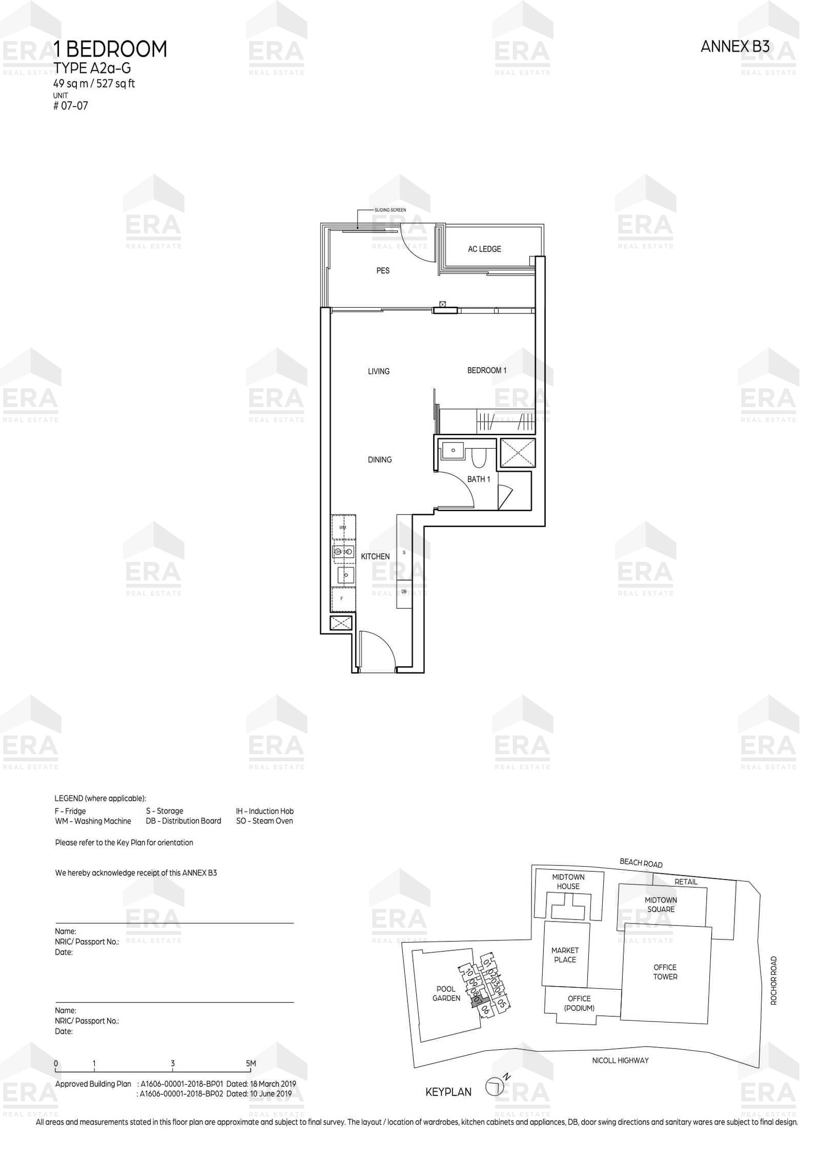 A2a-G · 527 sqft floor plan