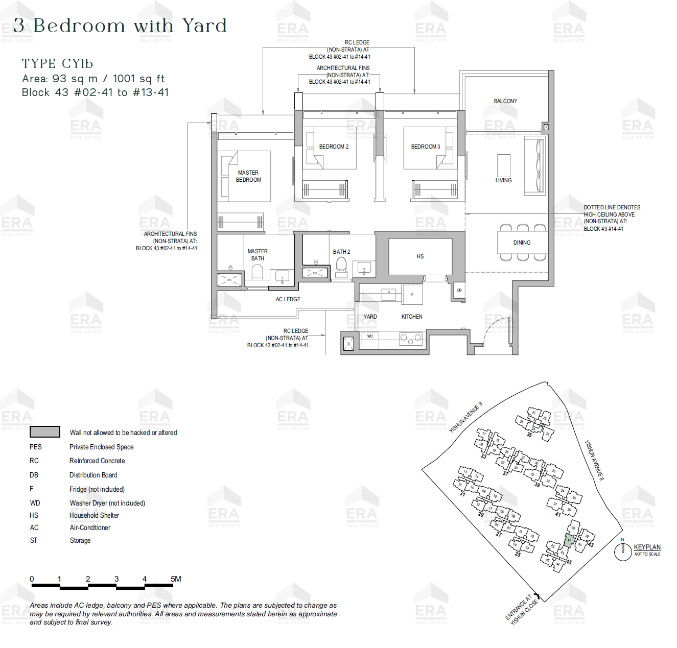 CY1b · 1,001 sqft floor plan