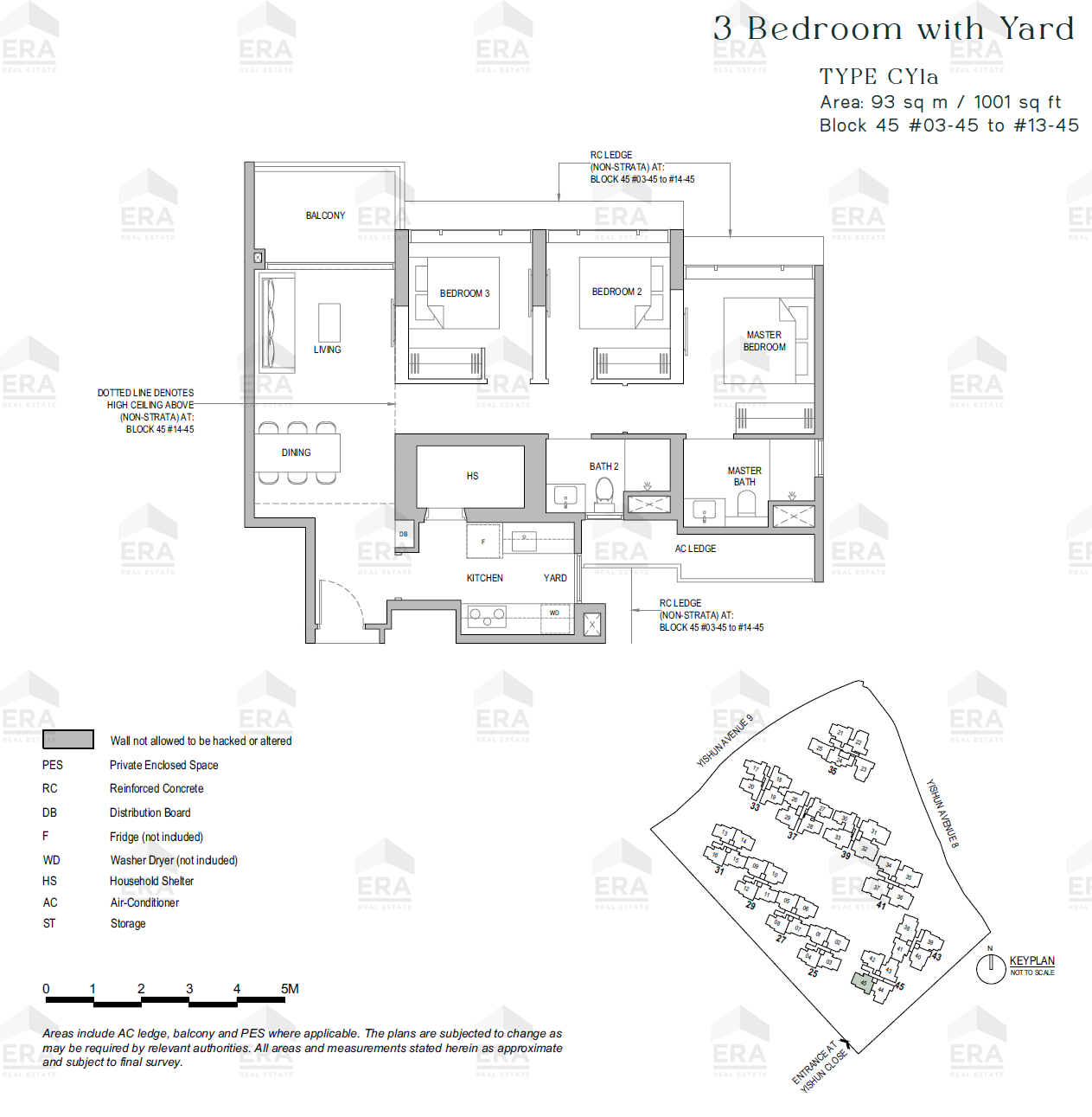 CY1a · 1,001 sqft floor plan