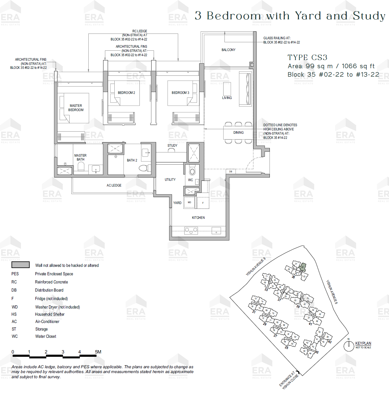 CS3 · 1,066 sqft floor plan
