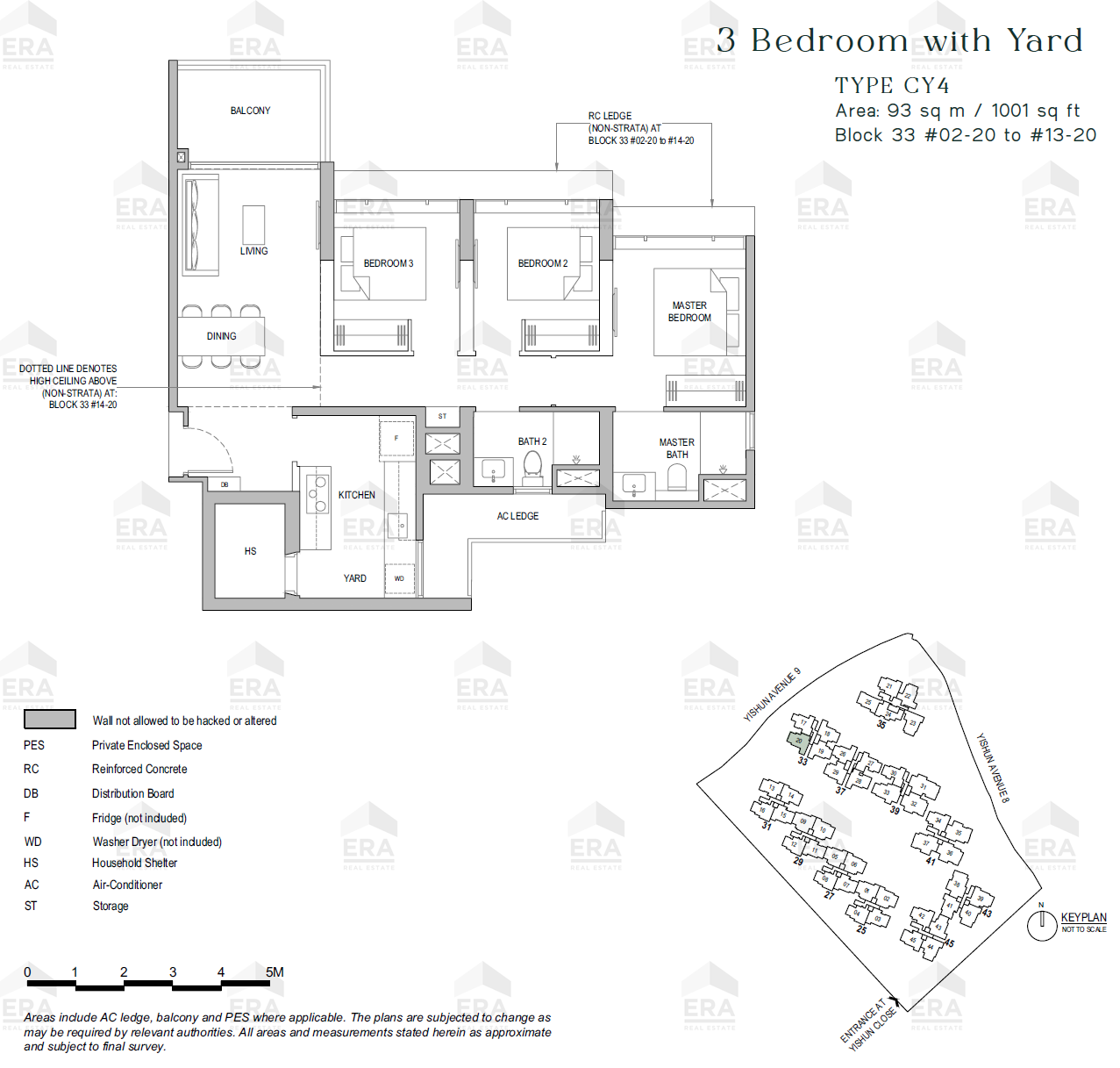 CY4 · 1,001 sqft floor plan