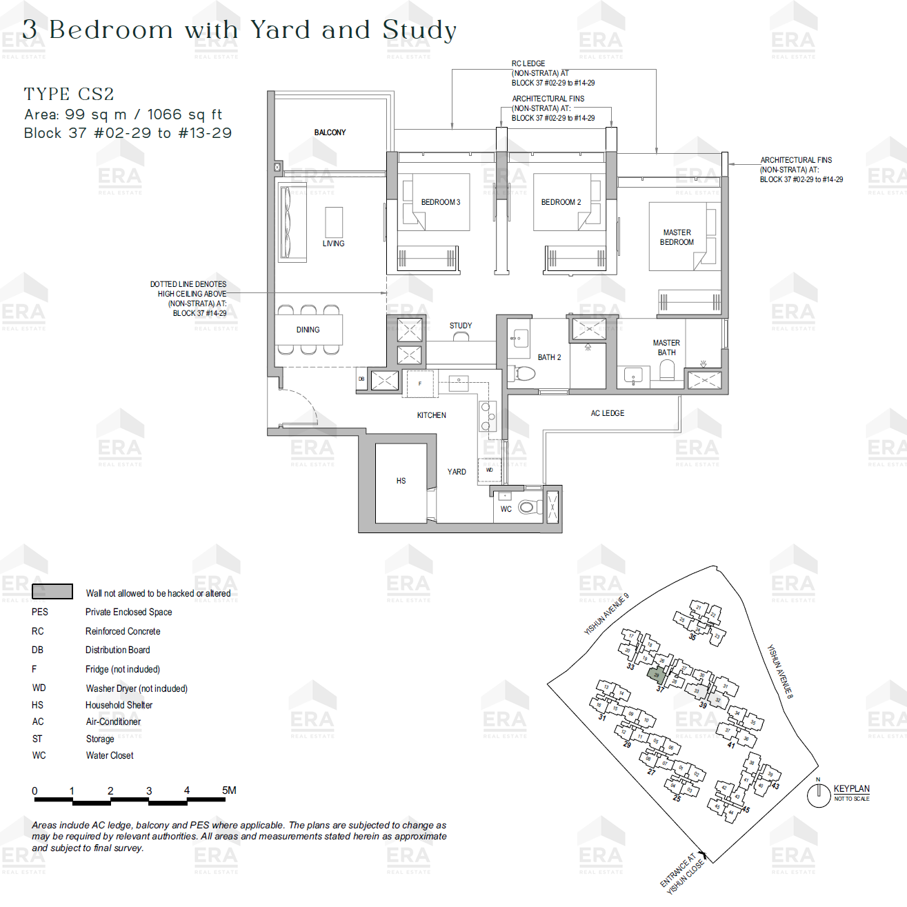 CS2 · 1,066 sqft floor plan