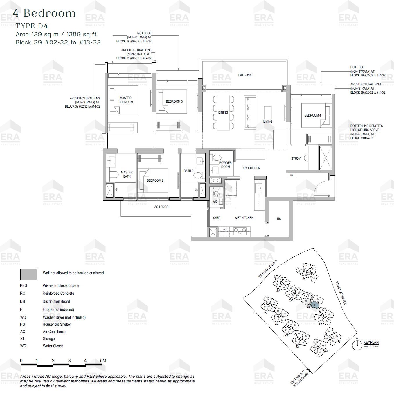 D4 · 1,389 sqft floor plan