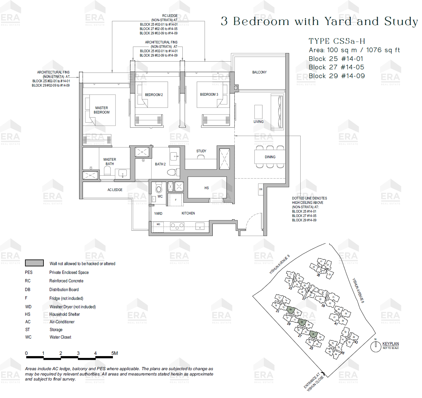 CS5a-H · 1,076 sqft floor plan