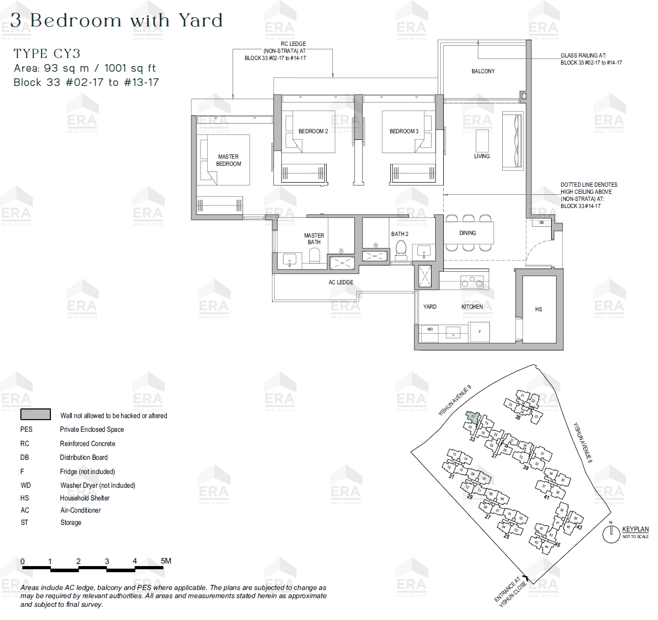 CY3 · 1,001 sqft floor plan