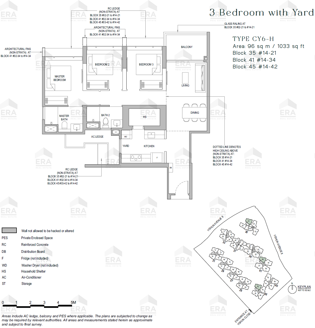 CY6-H · 1,023 sqft floor plan