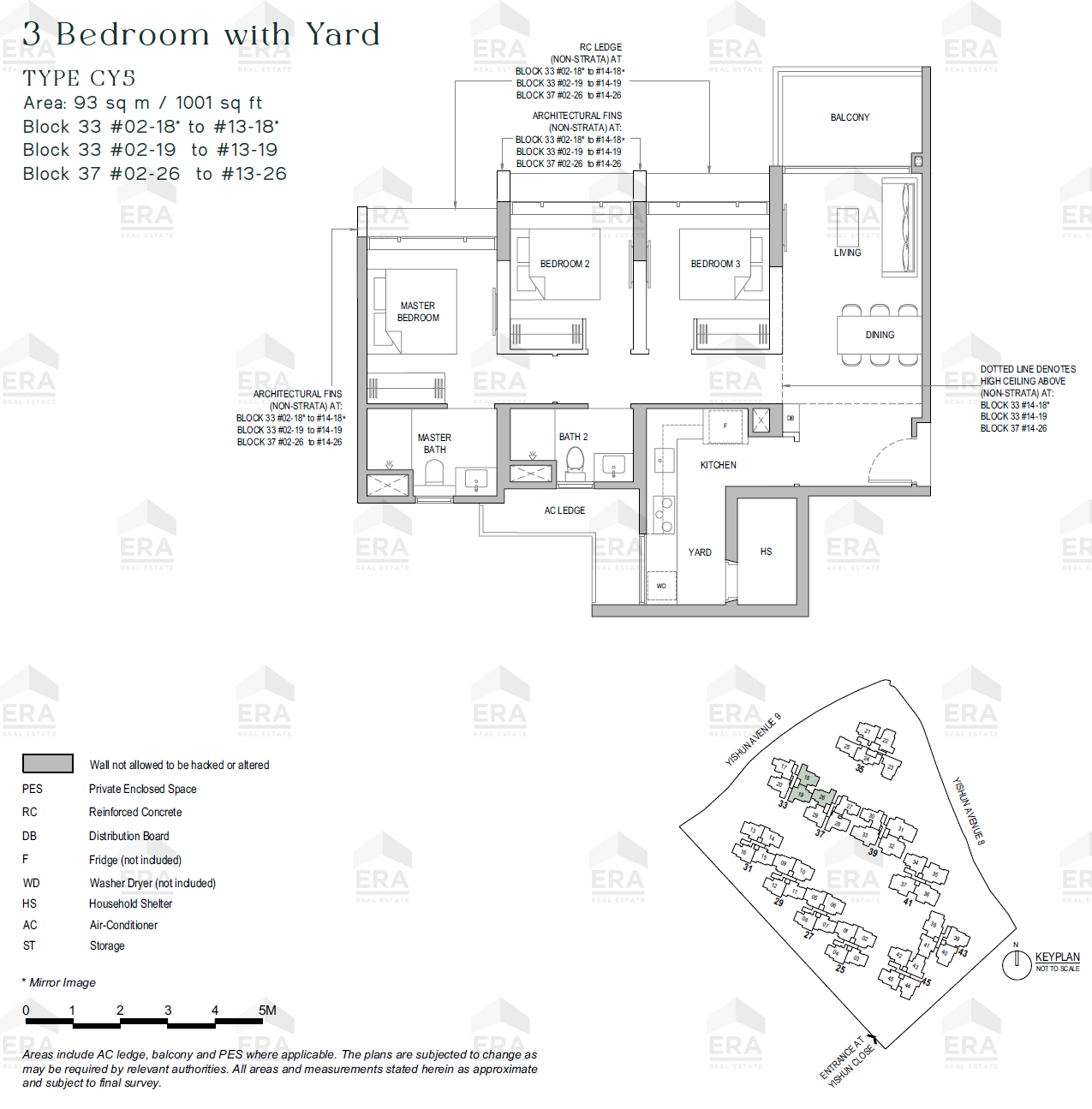 CY5 · 1,001 sqft floor plan