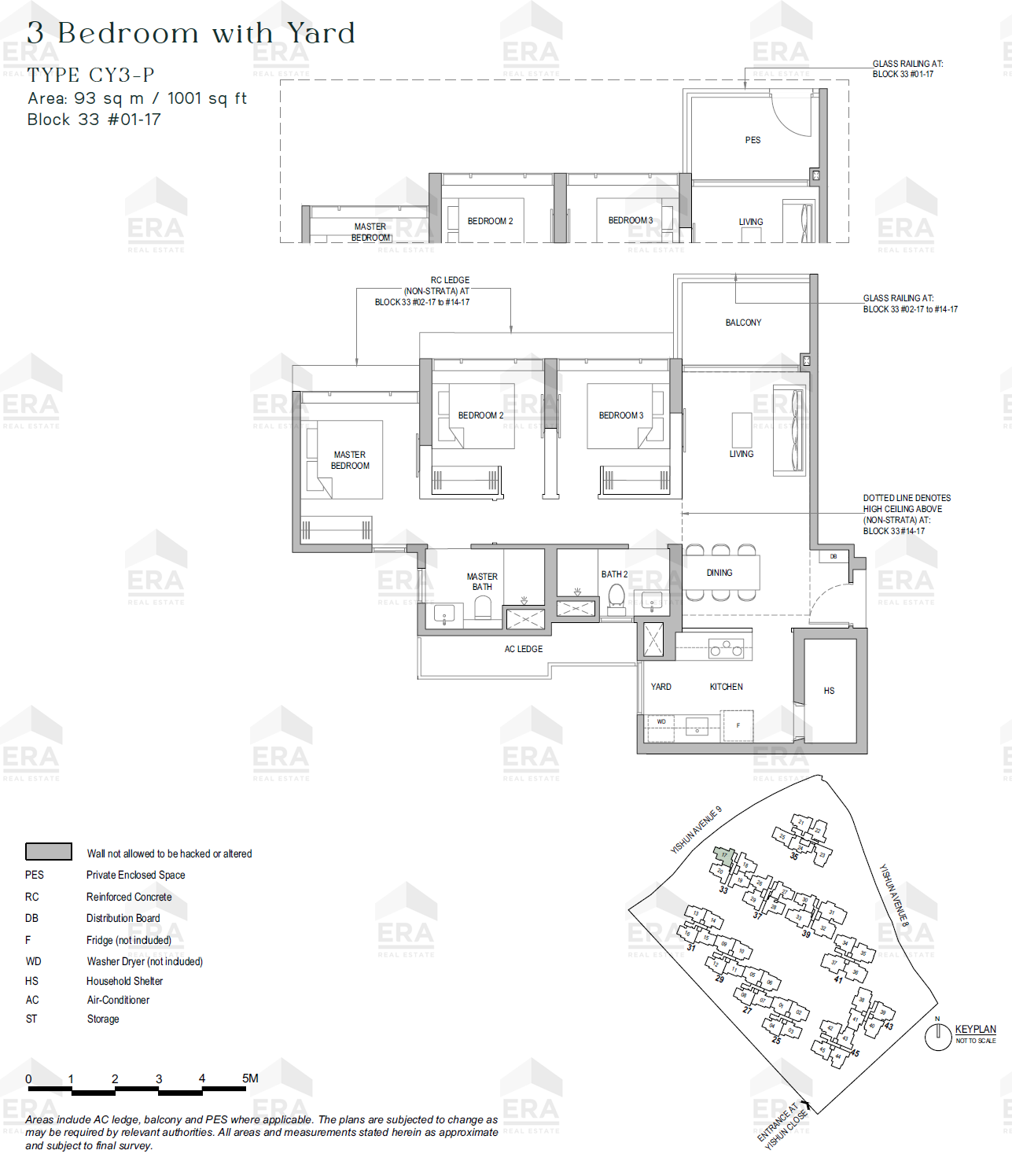 CY3-P · 1,001 sqft floor plan