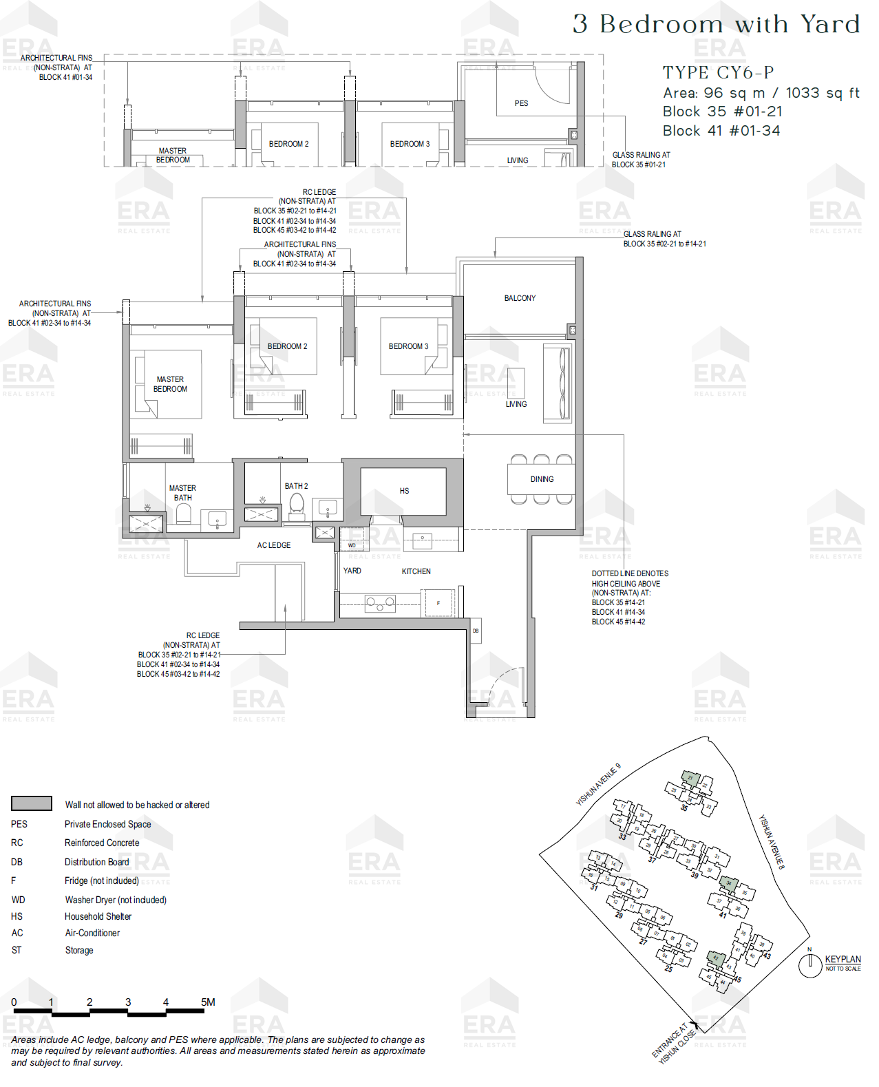CY6-P · 1,033 sqft floor plan