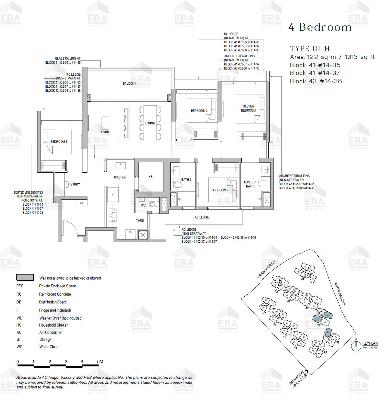 D1-H · 1,313 sqft floor plan