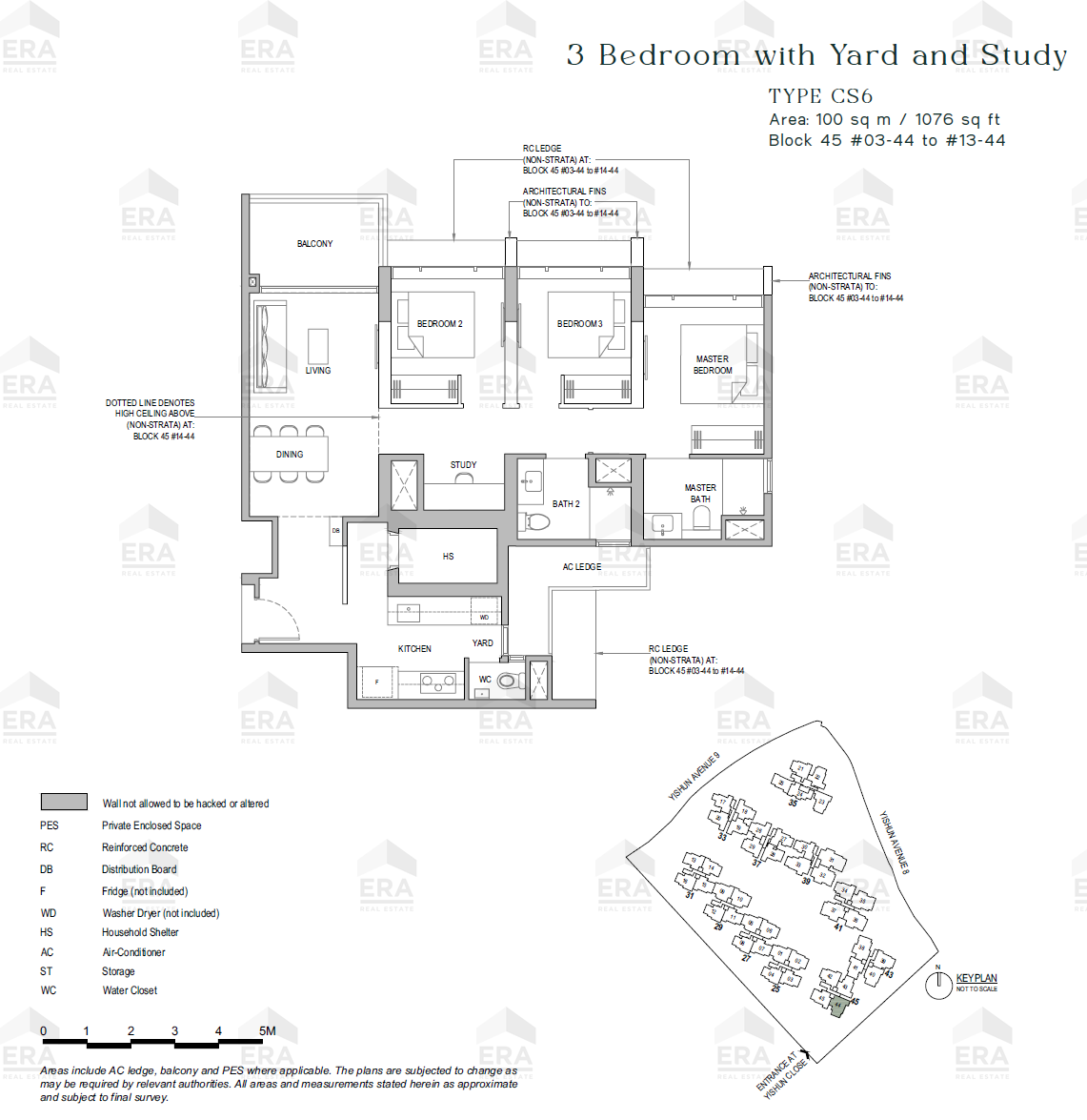 CS6 · 1,076 sqft floor plan