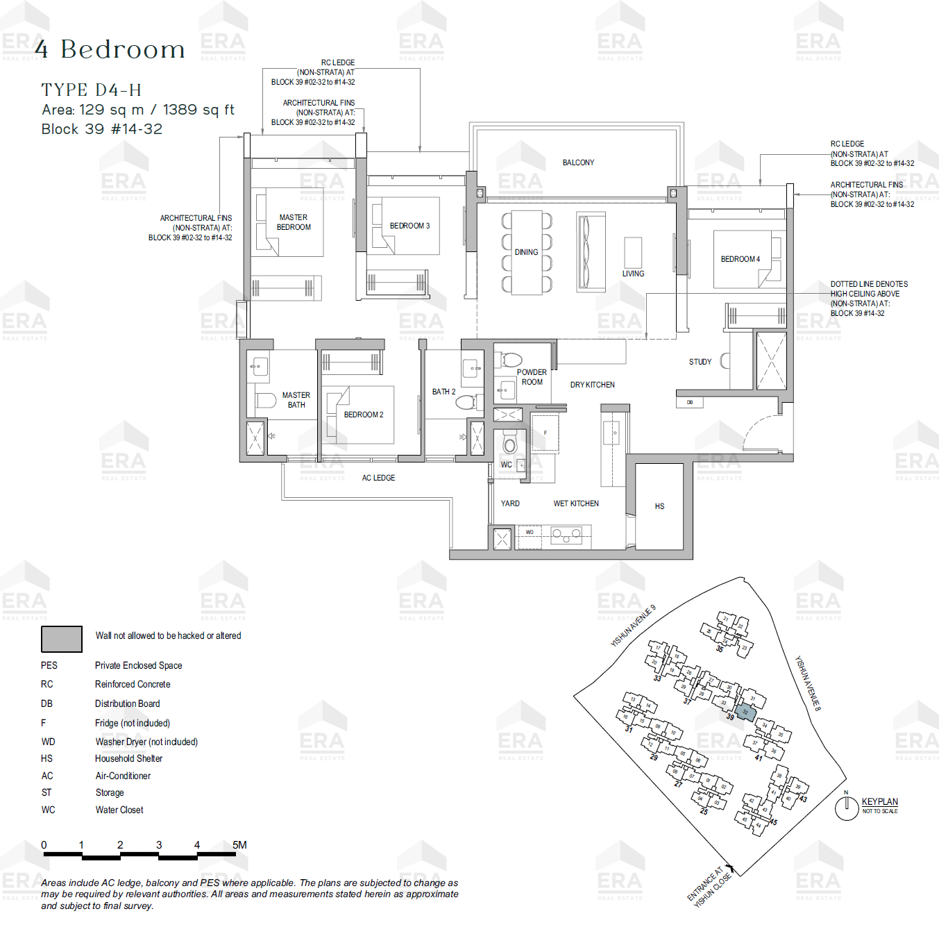 D4-H · 1,389 sqft floor plan