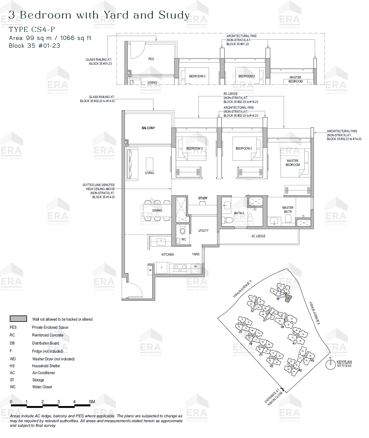 CS4-P · 1,066 sqft floor plan