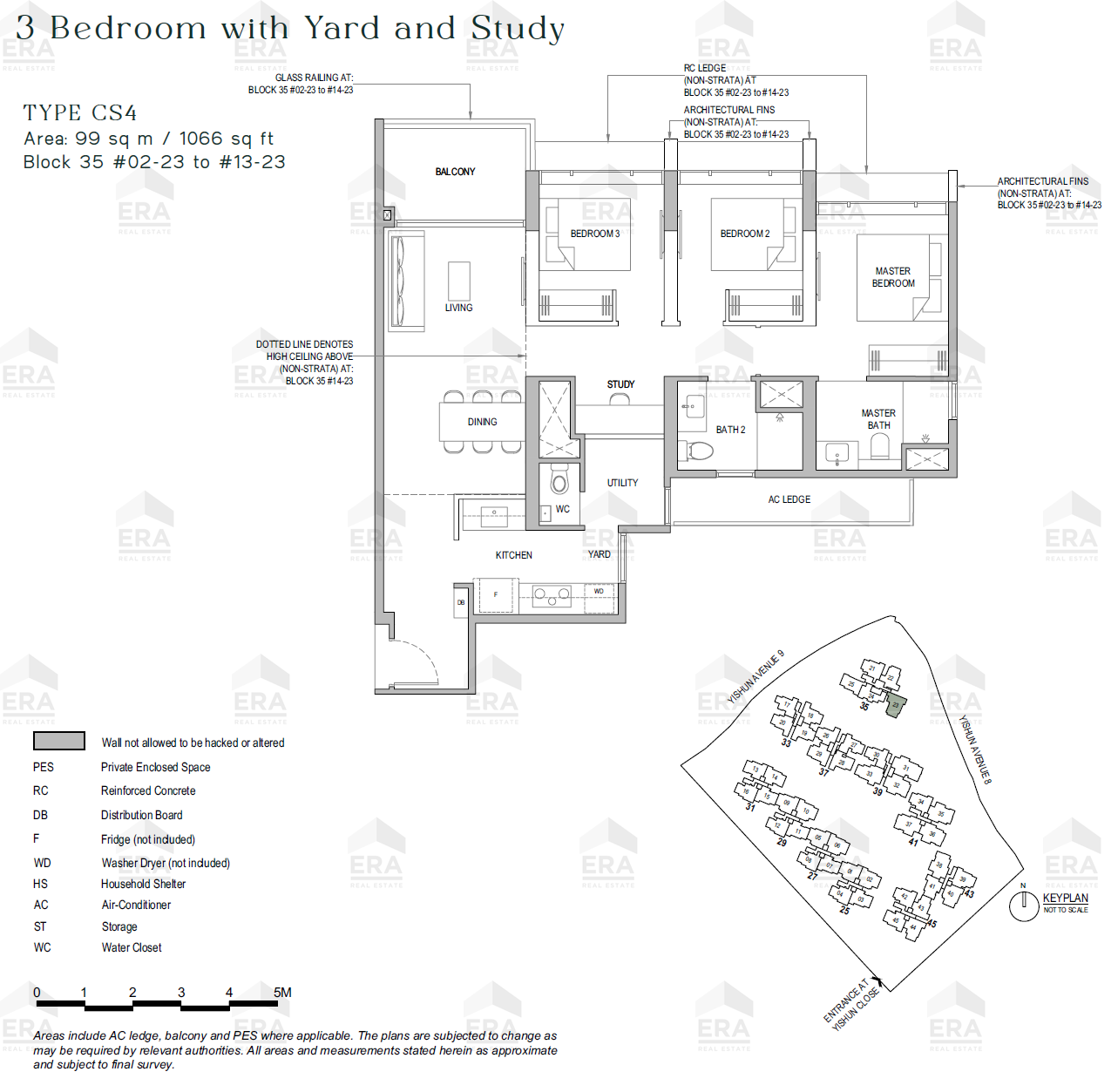 CS4 · 1,066 sqft floor plan
