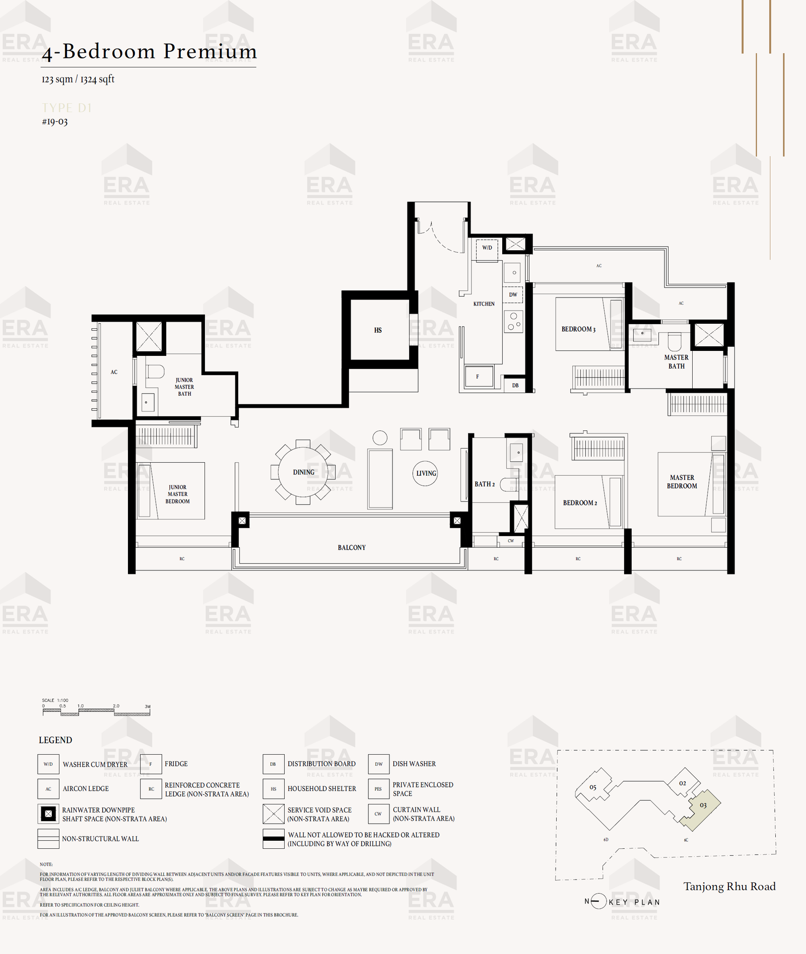 D1 · 1,324 sqft floor plan