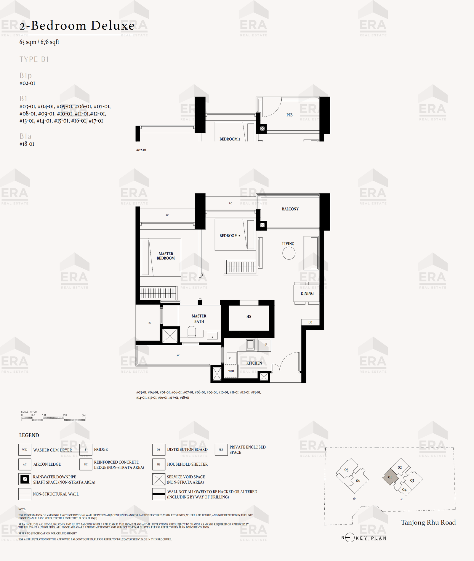 B1a · 678 sqft floor plan